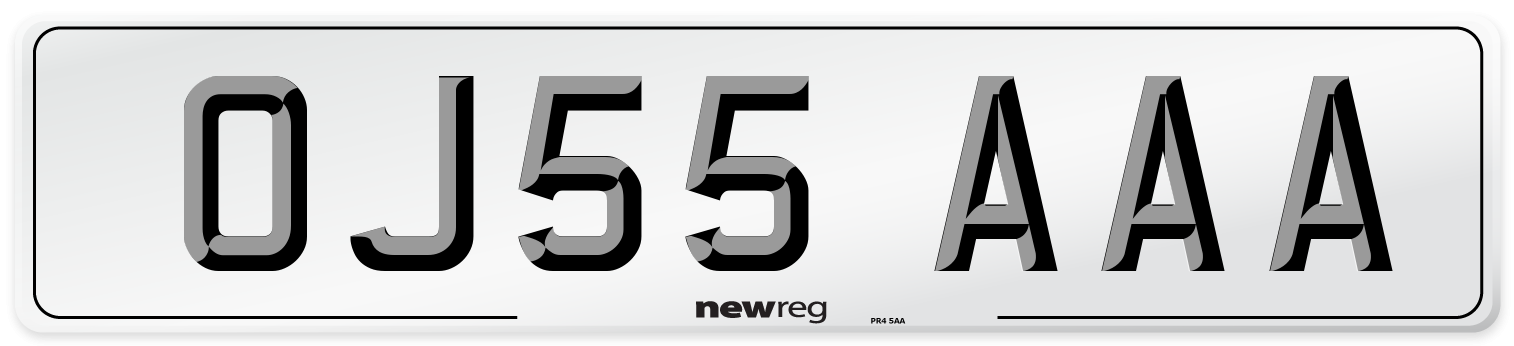 OJ55 AAA Number Plate from New Reg